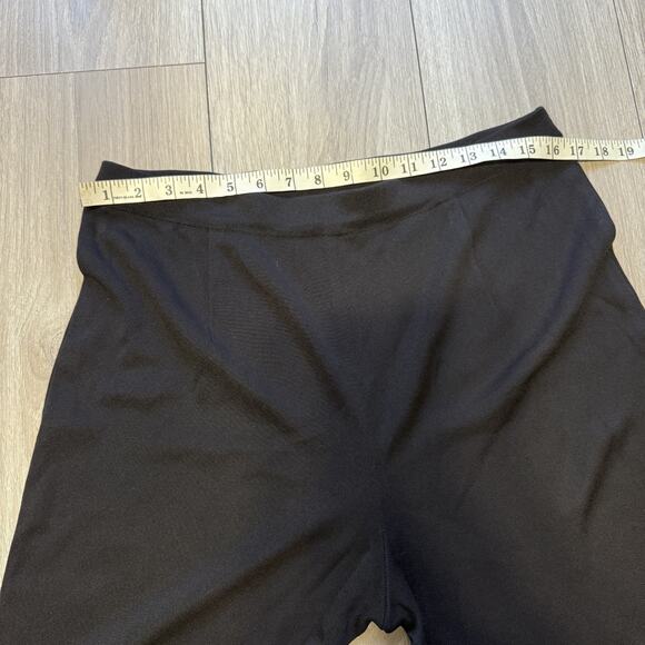 Exclusively Misook Pants Women L Wide Leg Pull on Acrylic Knit Stretch Black - Picture 9 of 11